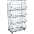 Steel wire container Stackable metal container Made in China